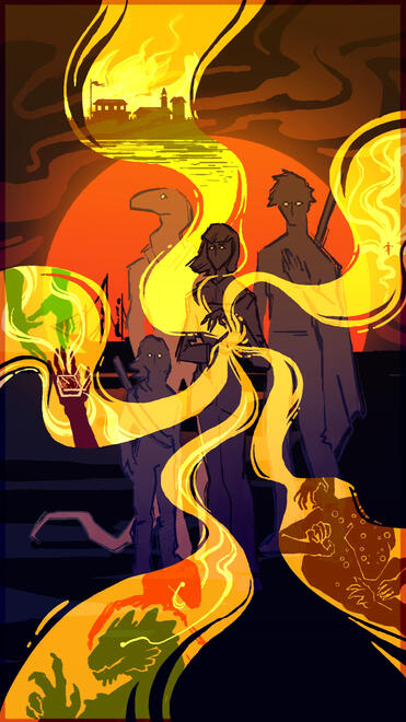 Flat color (stylized)